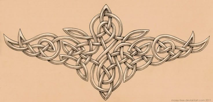 a drawing of an intricate design on paper