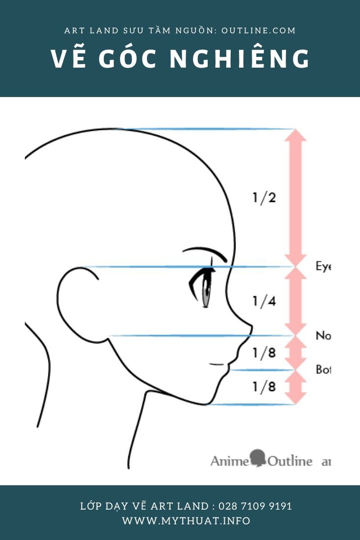 Hướng dẫn vẽ khuôn mặt nghiêng chân dung sinh động