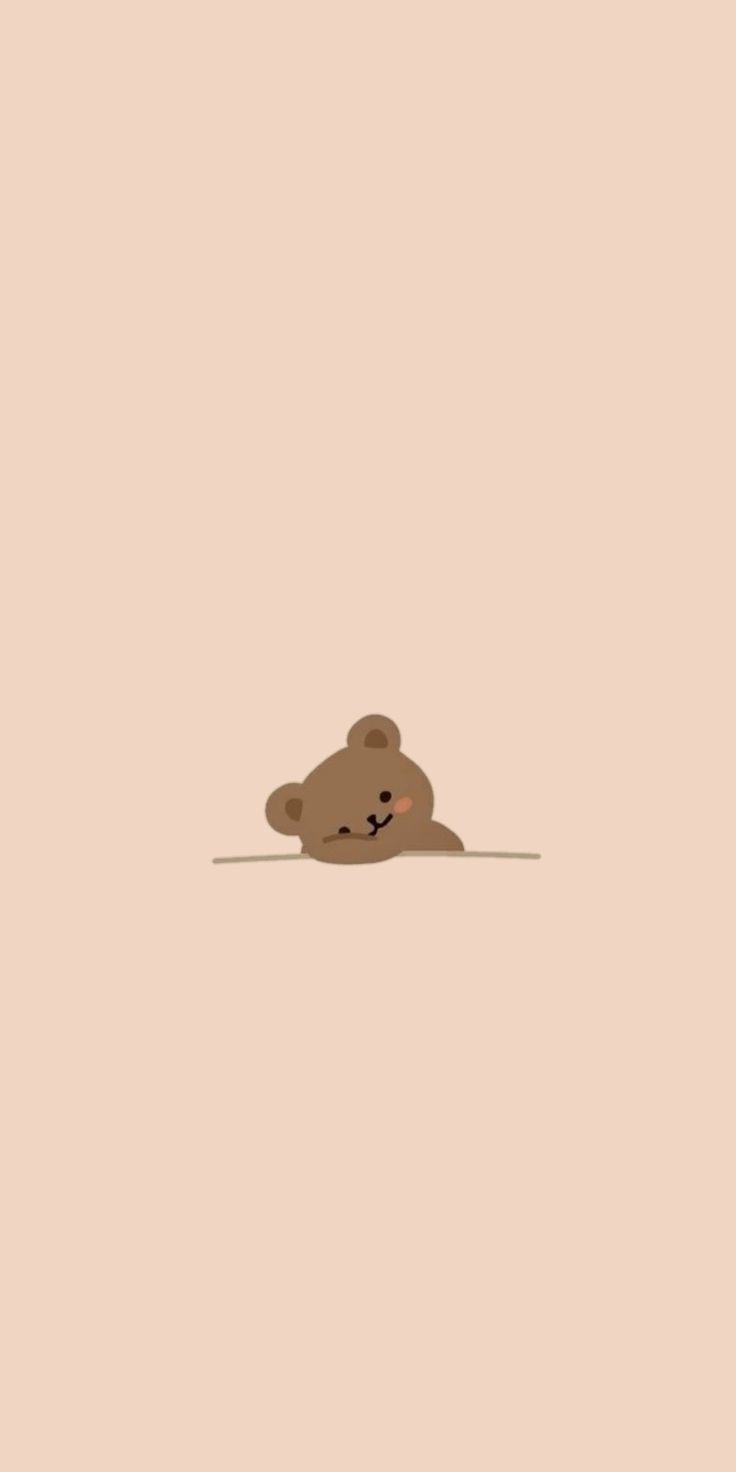 Pastel brown , cream ,beige , nude , light brown ,brown aesthetic wallpaper Brown Aesthetic, Aesthetic Wallpaper, Teddy Bear, Wallpapers, Iphone, Wall, Pink