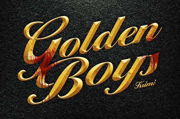 the golden boy logo is displayed on a black background with gold lettering and red accents