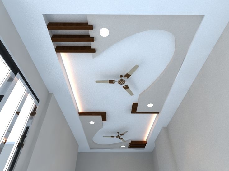 the ceiling is decorated with wood and white paint