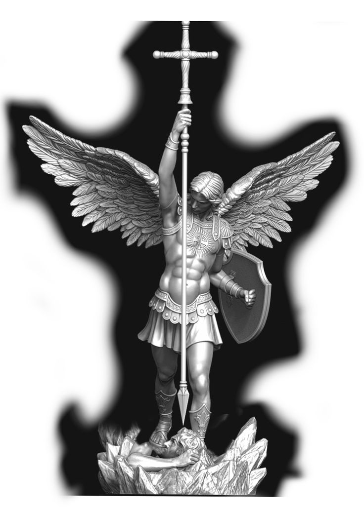 Arch Angel Michael Tattoo Design, St Micheal Arch Angel Tattoo, Saint Michael Drawing, Arc Angel Michael Tattoo, Arch Angel Michael Tattoo, St Michael The Archangel Tattoo, Saint Michael Tattoo, Jesus Tattoo Sleeve, Saint Michael Statue