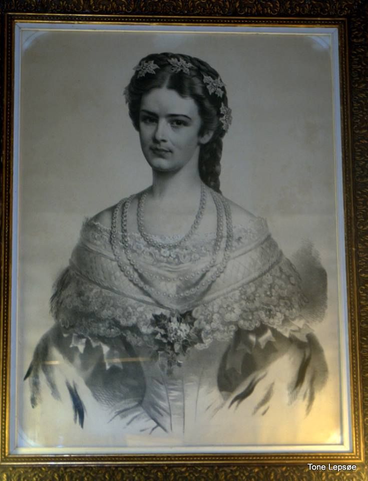 an old photo of a woman in a dress with feathers around her neck and shoulders