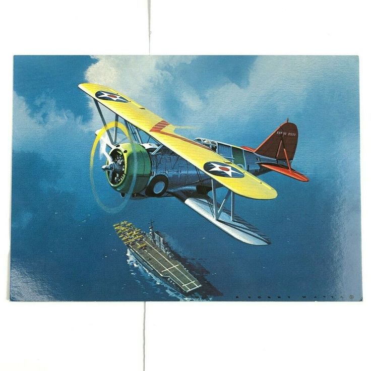 Golden Era Aviation Art Collector Card - Grumman F-3F-2 Biplane