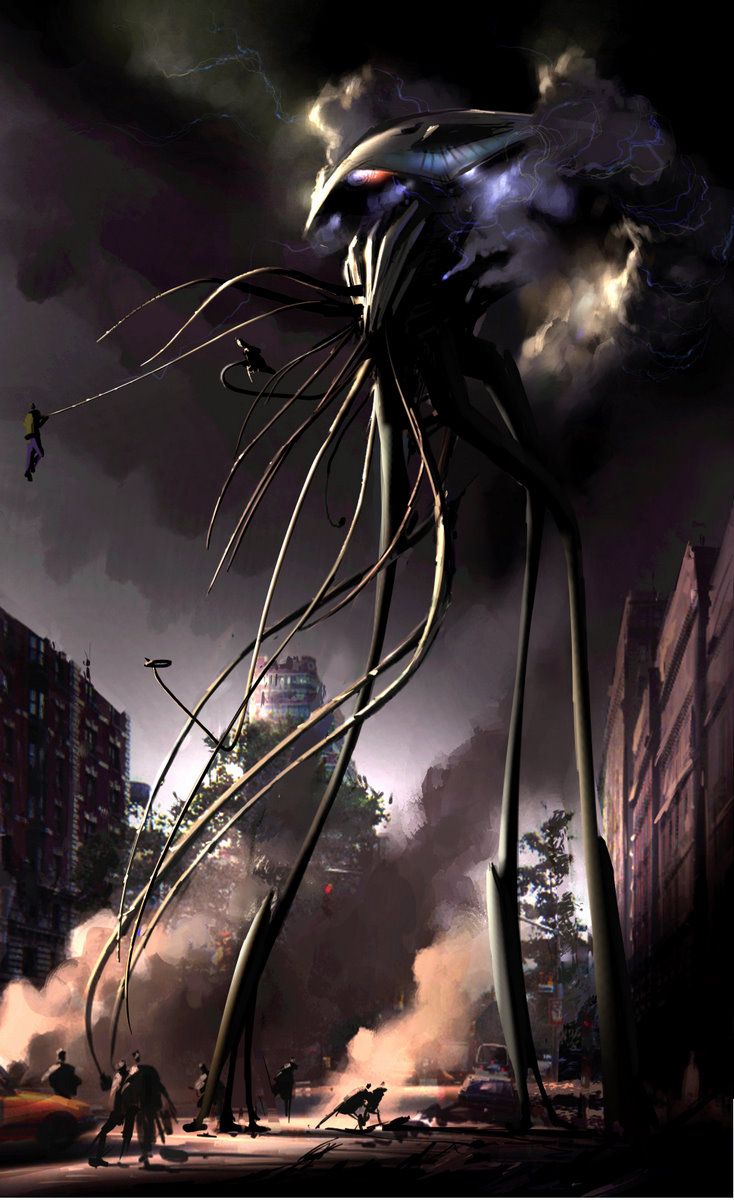 Jellyfish-like alien from the movie War of the Worlds (2005). Concept design by Ryan Church. New Star Trek Movie, Baba Jaga, Avatar 1, New Star Trek, World Movies, Star Trek Movies, Technology Art, Alien Invasion, Dead Space