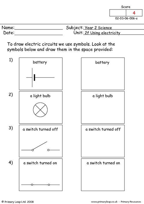 science understanding basic circuits worksheet primaryleapcouk