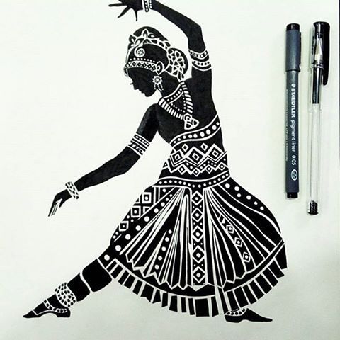 Pencil Sketches Of Yakshagana