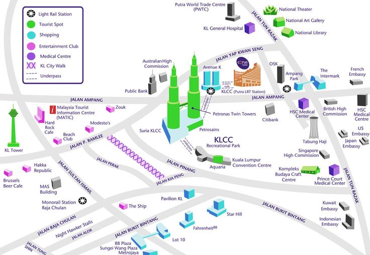 a map with many different buildings and streets