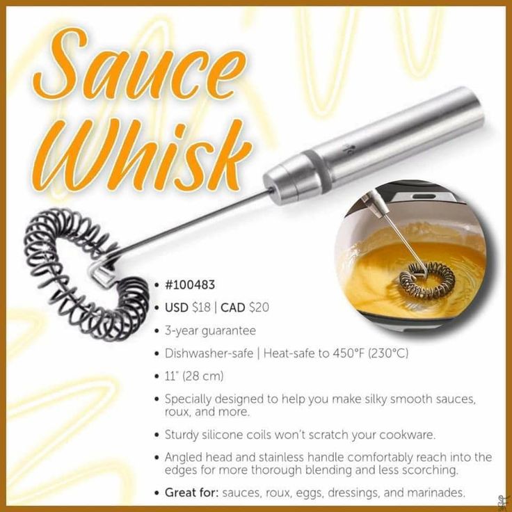 an advertisement for the sauce whisk product