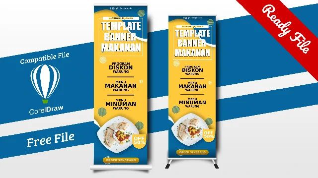 Kumpulan Contoh Banner Warung Popular Coreldraw Beserta Filenya Spanduk Makanan Blog