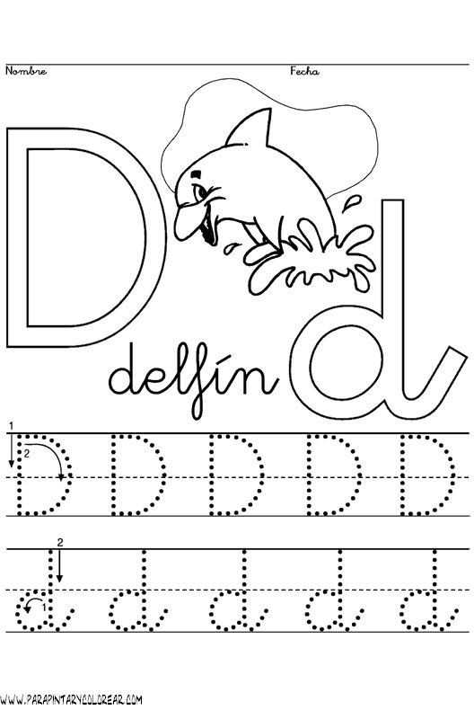 the letter d worksheet with an eagle and letters to be written in it