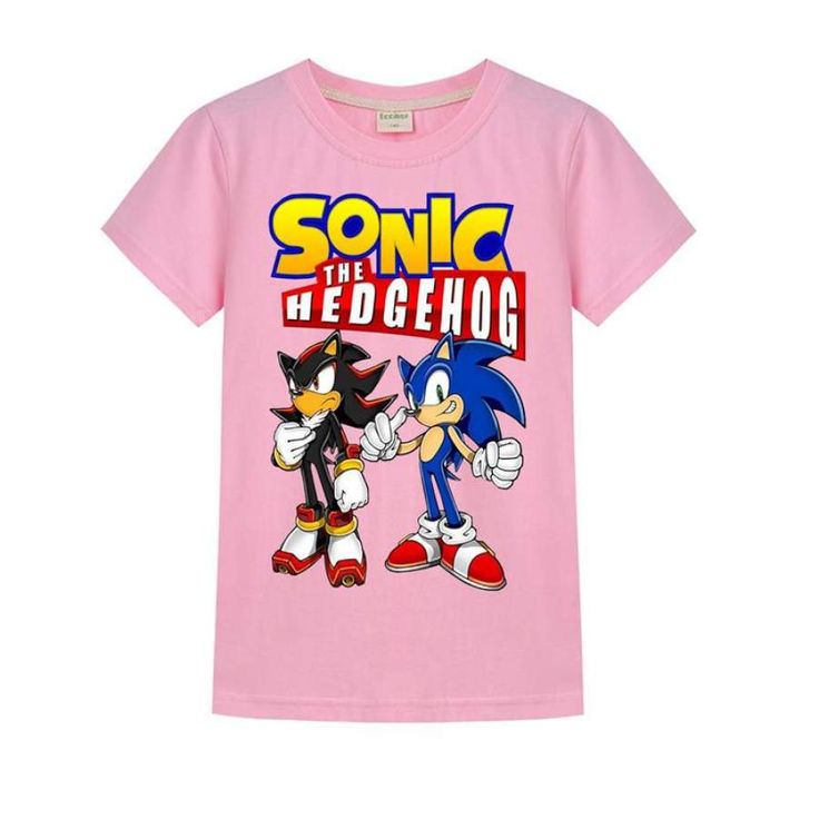 Sonic The Hedgehog Pattern T Shirt For Kids 4 14Y | Kids tshirts, Sonic ...