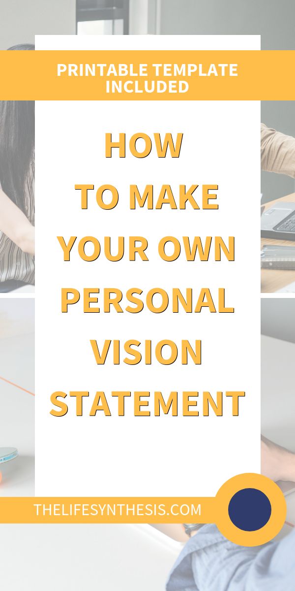 Personal Vision Statement Examples - IMAGESEE