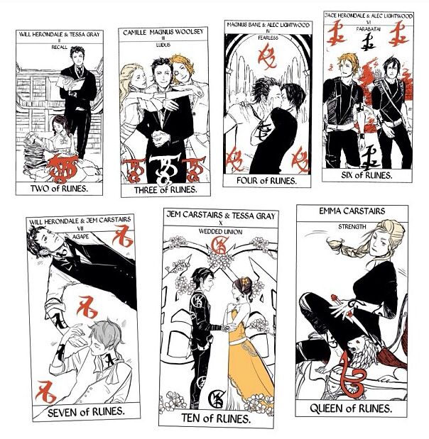 four different types of comic strip art with characters in the same style and font on each panel