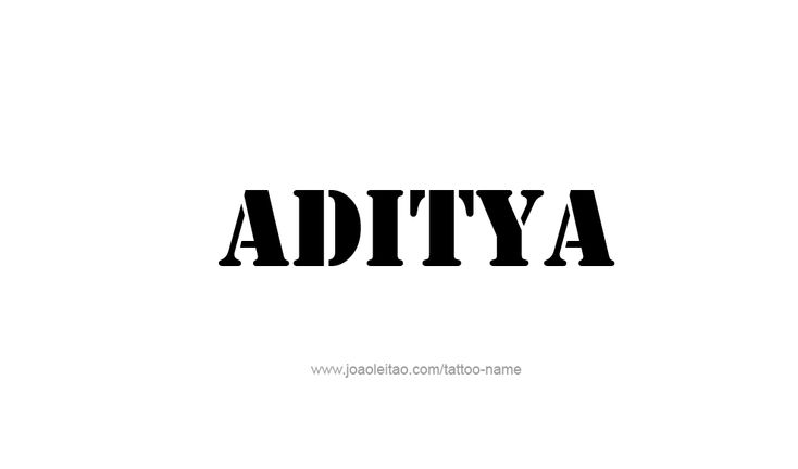 Aditya Name Style