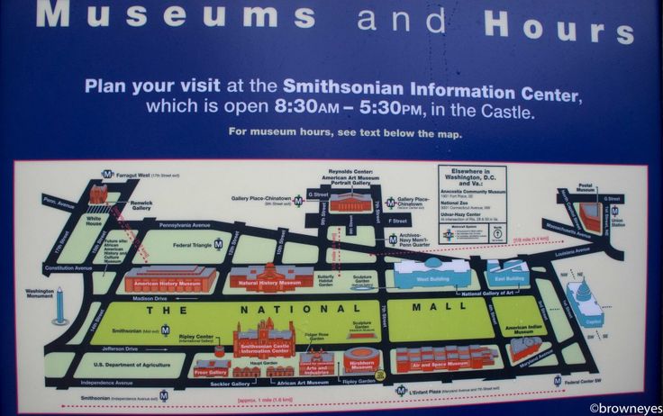 a map of the smithsonian information center, which is open 3 / 30pm in the castle