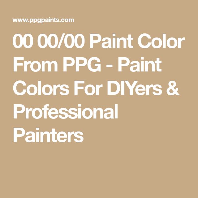 the words paint color from ppg - paint colors for dyers and professional painters