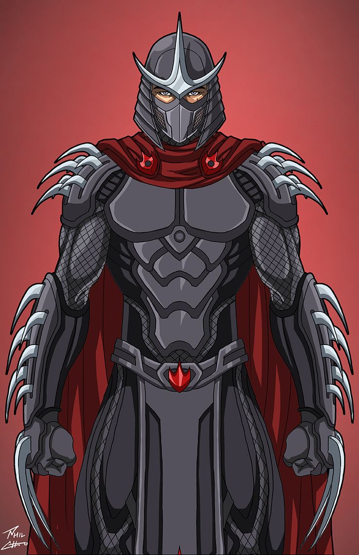 a stylized image of a knight in armor with red eyes and horns on his face