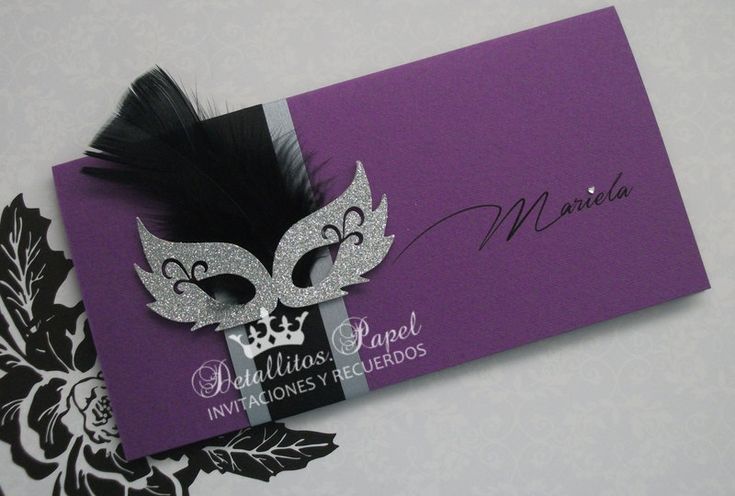 Mask invitation, Masquerade Invitation, Sweet 16 Invite, Wedding ...