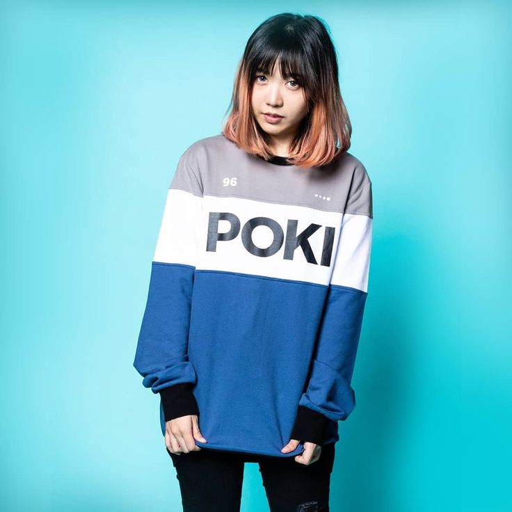 got to model for poki merch :> check it out at pokimerch.com :D Lily Pichu, Offline Tv, Stylish Artwork, Long Curls, Year 3, Madoka Magica, Color Block Sweater, Hottest Celebrities, Chainsaw Man