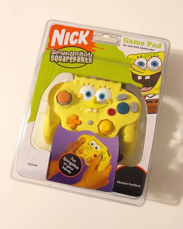 the spongebob video game controller is yellow