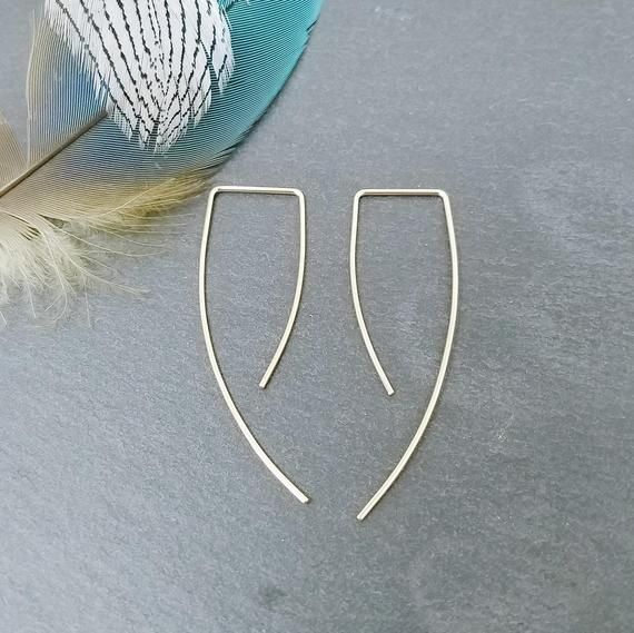 **FREE SHIPPING ON DOMESTIC ORDERS OVER $35***Due to high volume of orders...production time is currently 2-4 DAYS!!• DETAILS •Angle threader earrings.Sterling silver, Gold filled, or Rose gold filledThis listing is for a pair of earrings.Handmade in WA.**These are perfect for individuals with nickel allergies! No nickel allergic reaction or chipping!• HOW IT'S MADE •I hand file each earring and then shape it by hand; each earring is then hand polished and tumbled for durability and shine!Please Handmade Minimalist 14k Gold Filled Threader Earrings, Handmade Sterling Silver Threader Earrings For Everyday, Minimalist Nickel-free 14k Gold-filled Threader Earrings, Minimalist 14k Gold Filled Nickel-free Threader Earrings, Gold Minimalist Threader Earrings In Sterling Silver, Minimalist Nickel-free 14k Gold Filled Threader Earrings, Gold Sterling Silver Minimalist Threader Earrings, Minimalist Handmade 14k Gold Filled Threader Earrings, Silver Linear Earrings In 14k Gold, Minimalist Style