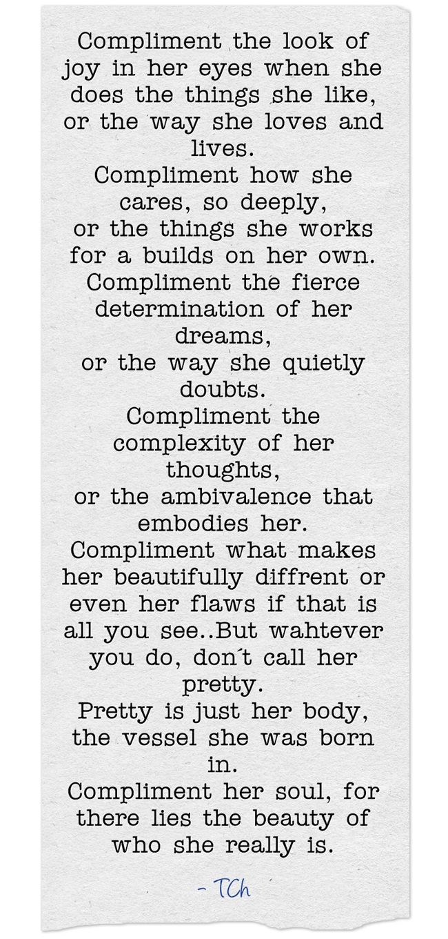 Compliment Beautiful Woman Quotes