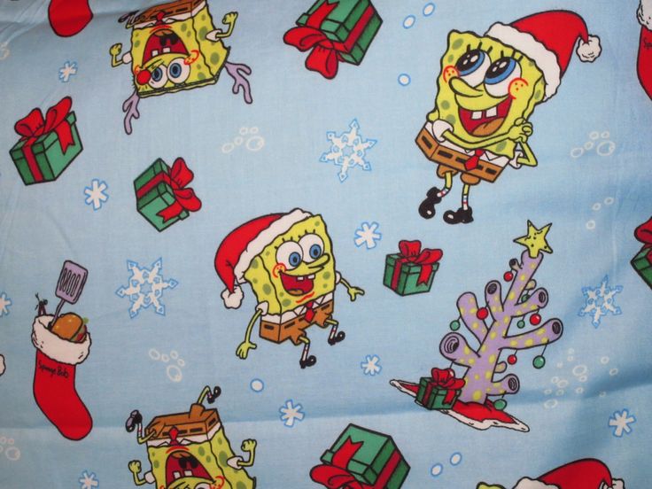 Christmas SpongeBob Pillowcase | Etsy | Unique gift wrapping, Etsy ...