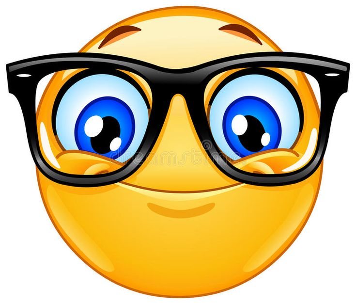 a yellow emoticure with glasses on it's face