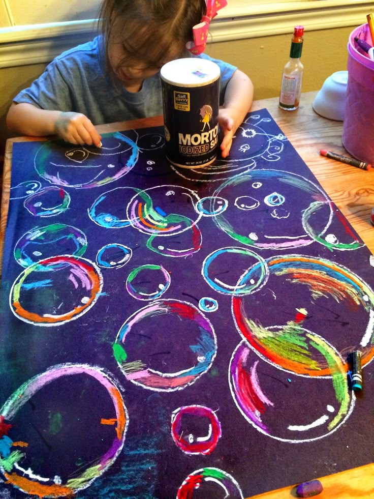 smART Class: Floating on to ___ grade!! End of the year project! Classe D'art, Smart Class, Art Lessons For Kids, Bubble Art, Art Camp, Homeschool Art, Kid Art, Camping Art, Preschool Art