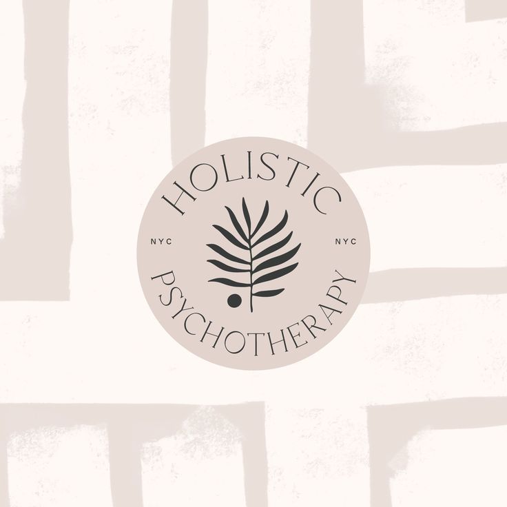 the logo for holstic aschotheray is shown in black and white