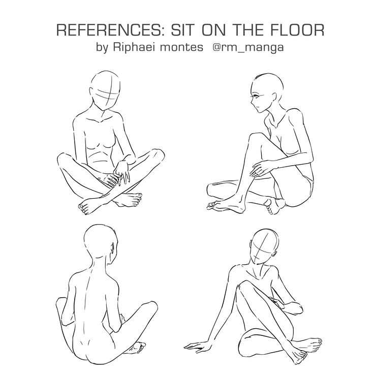 the instructions for how to sit on the floor