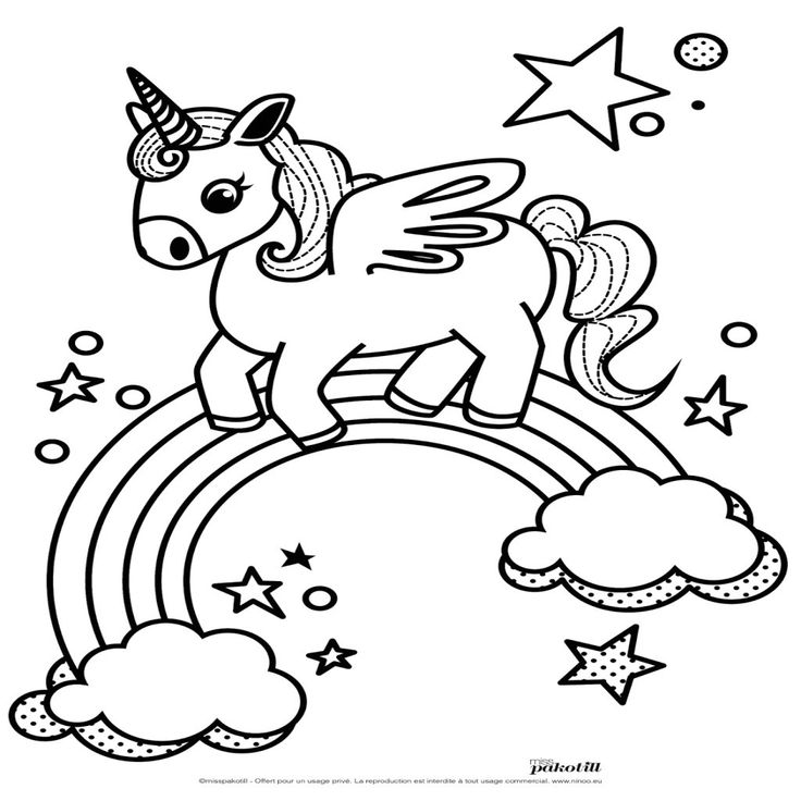 9 Positif Coloriage Gratuit Licorne Collection | Kleurplaten voor ...