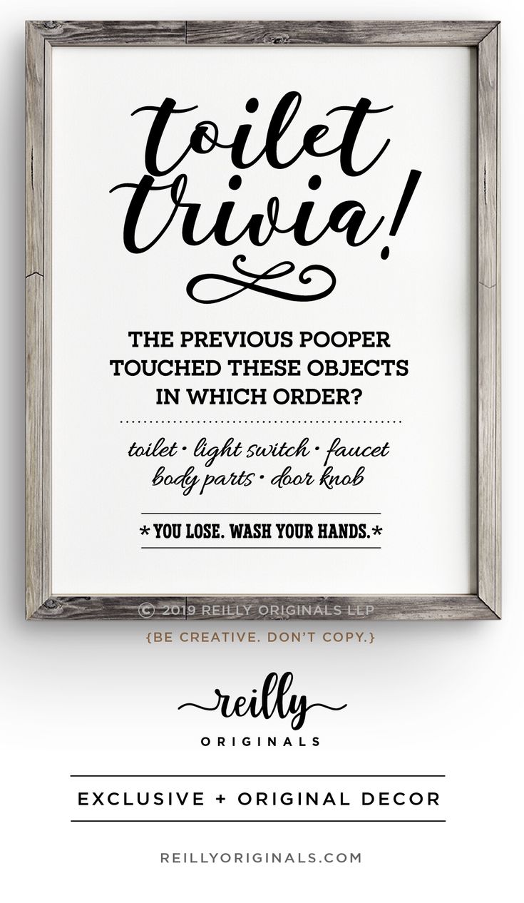 a framed sign with the words toilet rivia on it and an image of a handwritten