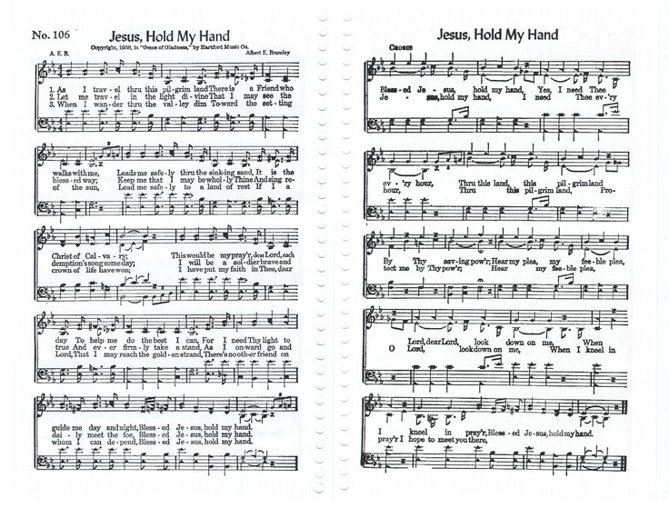 two pages of sheet music with the words jesus hold my hand