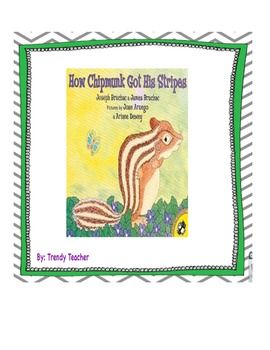 the book cover for how chipmun's got his stripes