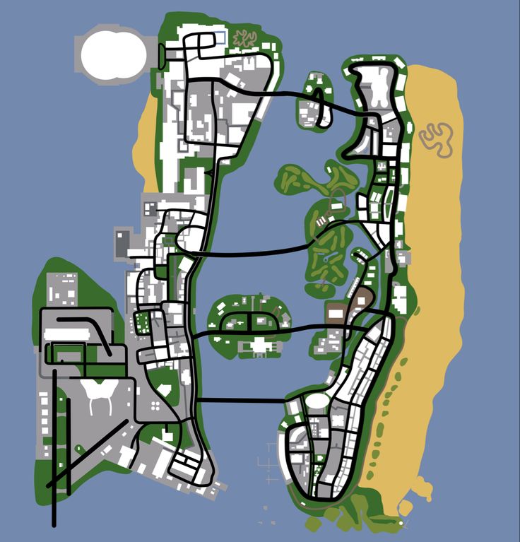 Vice City Map 2021 | Mapa