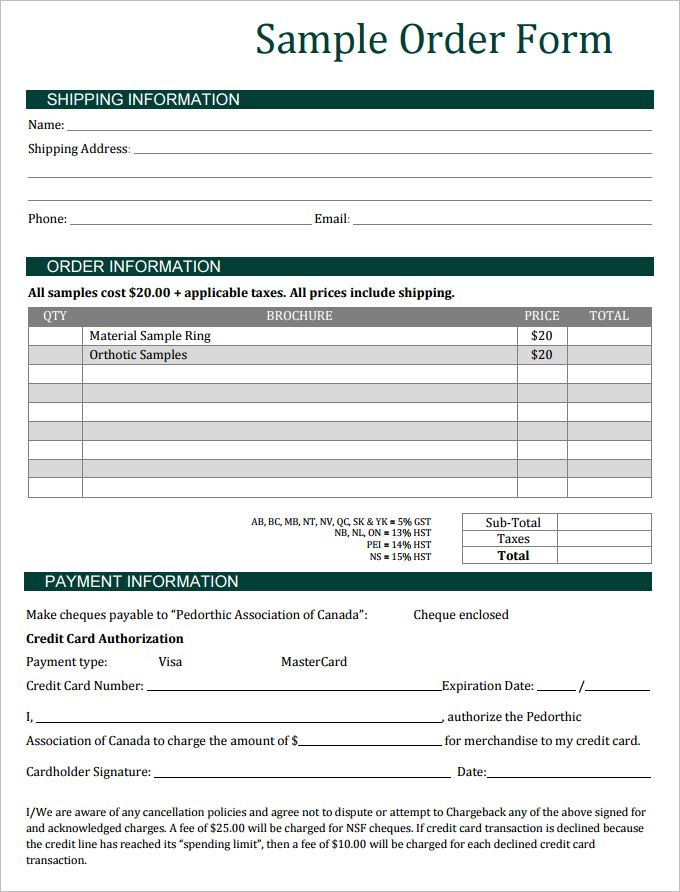 13 Sales Order Templates Word Excel Pdf Templates Order Form Template Order Form Template Free Order Form