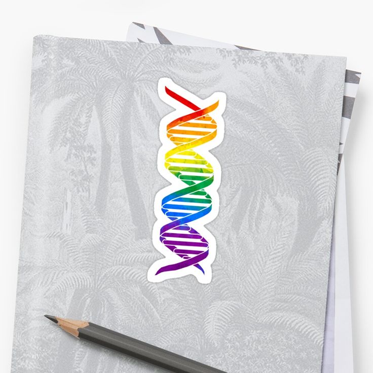 a sticker with the word's symbol in rainbow colors on it and a pencil next to it