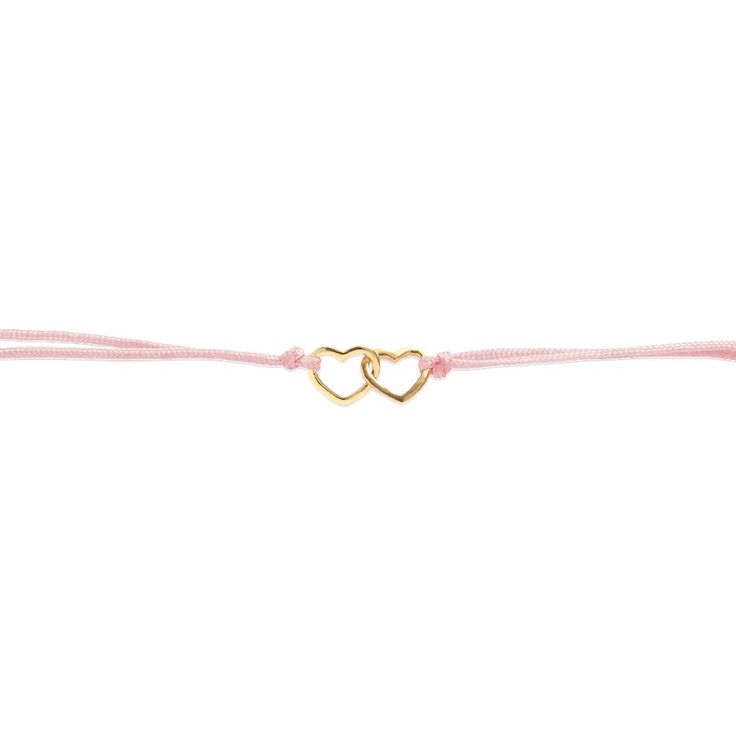 Who Needs A Valentine When You've Got A Galentine? Show your best friend for life some love with this adjustable gold interlocking heart BFFL friendship bracelet. Our XYZ collection is filled with gorgeous, dainty, low-key pieces you'll hardly ever take off. Designed for every day, we focused on creating a range of staples made from materials of the very highest quality - namely 100% natural, sparkly top-drawer diamonds and solid gold that won't tarnish or flake, all at prices that seriously sla Pink Friendship Bracelet, Best Friend For Life, Bracelet For Kids, Bracelet Cord, Bracelet Elegant, Sparkly Top, Best Friends For Life, Anklet Bracelet, Pearl Gemstone