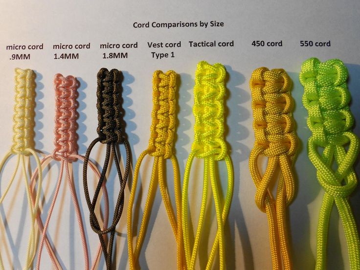 there are many different colors of rope on this page