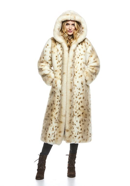 Snow Leopard Couture Full-Length Hooded Faux Fur Coat Girls Fur Coat, Faux Fur Hooded Coat, Full Length Coat, Leather Coats, Fabulous Furs, Faux Leather Coat, Hooded Faux, Faux Suede Jacket, Snow Leopard