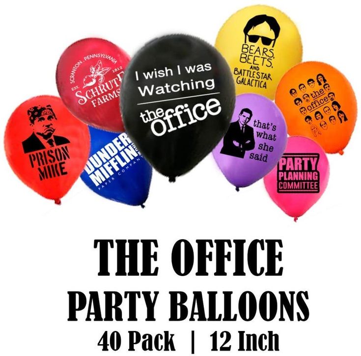 the office party balloons 40 pack