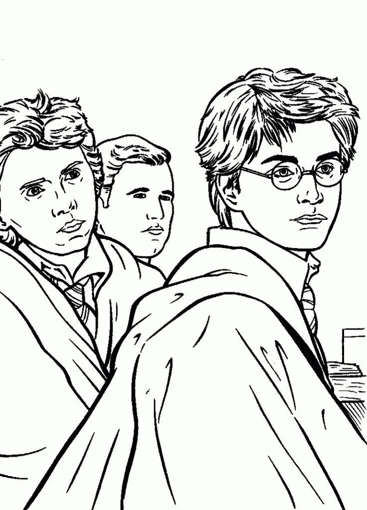 Free Printable Harry Potter Coloring Pages For Kids Harry Potter ...