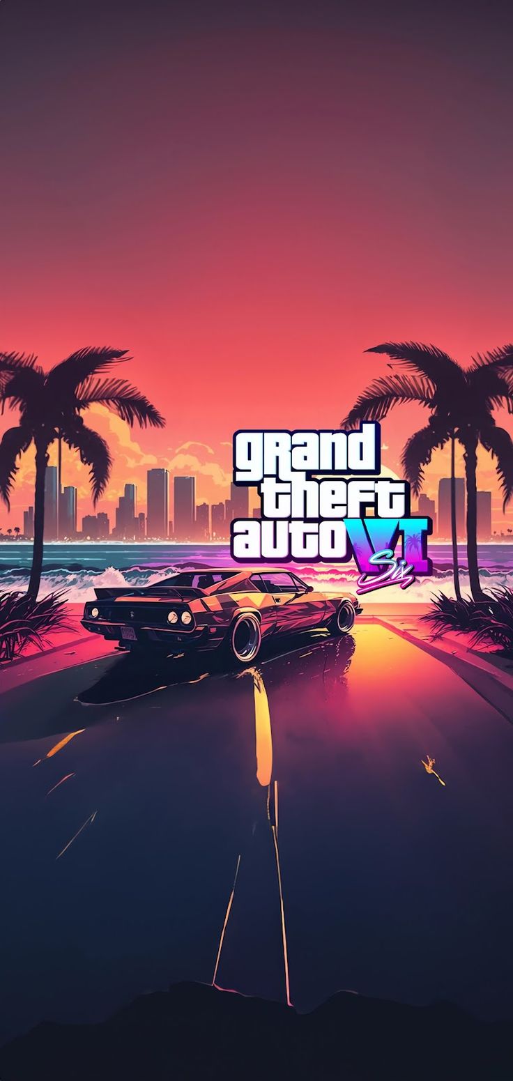 COOL GTA 6 WALLPAPER HD | Gta, Grand theft auto artwork, Iphone ...