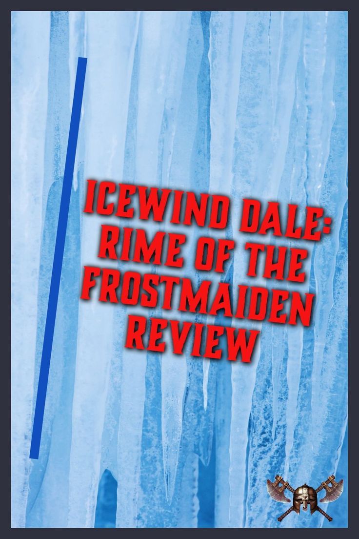 icewind dalp rime of the frost maiden review book cover with text overlaid