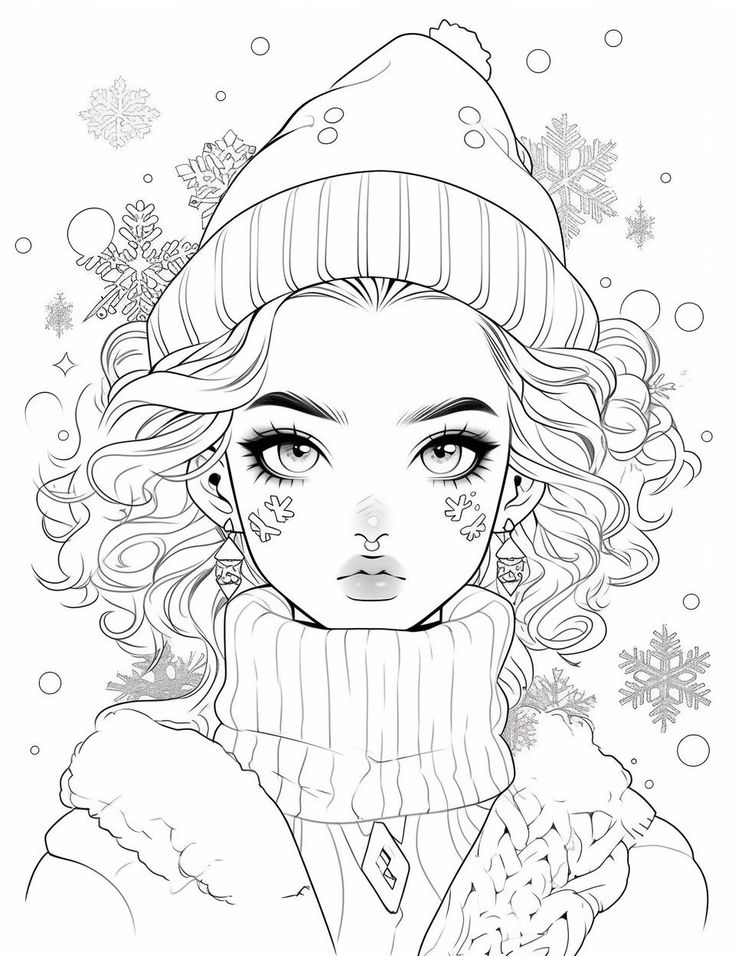 Decora Girl Coloring Page | Coloring pages, Adult coloring pages ...