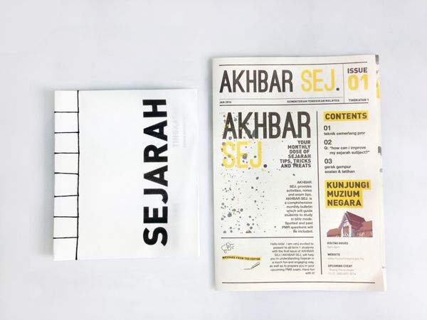 Form 1 Sejarah Textbook Redesigned on Behance