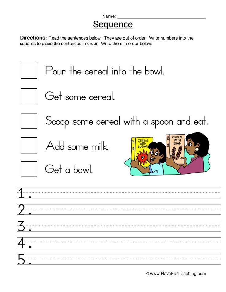 the sentence worksheet for students to practice spelling and writing their own words in order to