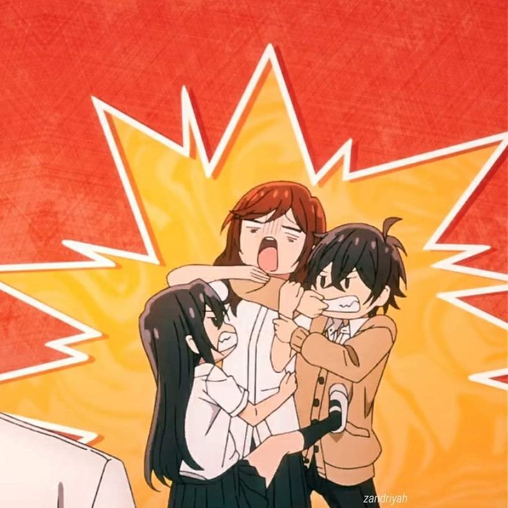 two anime characters hugging each other in front of an orange and yellow background with stars